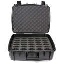 Williams AV CCS Large Water Resistant Carry Case w/ 35 Slot Foam Insert for PPA T46 Transmitter & Body-Pack Receivers