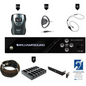 WILLIAMS AV FM 558-24 PRO D Plus Large-area Dual FM & Wi-Fi Assistive Listening System with Dante & 24 FM R38 Receivers