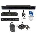 WILLIAMS AV IR+ SY22 D Large-Area Commercial Dante Infrared & Wi-Fi Assistive Listening System w/4 Bodypack Receivers