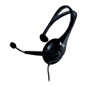 WILLIAMS AV MIC 044 2P Noise-Cancelling Cardioid Condenser Headset Microphone with 2x 3.5mm Plugs - 39 Inch Cord - Black