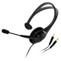 WILLIAMS AV MIC044 Noise-Cancelling Cardioid Condenser Headset Microphone with 3.5mm Plug - 39 Inch Cord - Black