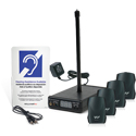 WILLIAMS AV PPA VP 37-00 Large Area Portable FM Assistive Listening System includes 1x Transmitter and 4x Receivers