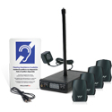 Photo of WILLIAMS AV PPA VP 37-00 Large Area Portable FM Assistive Listening System includes 1x Transmitter and 4x Receivers