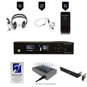 WILLIAMS AV WF SYS2C WaveCAST System with Integrated Li-Poly Battery & 6 WAV Pro Wi-Fi Receivers