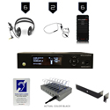 WILLIAMS AV WF SYS2C WaveCAST System with Integrated Li-Poly Battery & 6 WAV Pro Wi-Fi Receivers