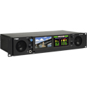 Wohler iAM-12G-SDI + OPT-DANTE(12G) 2 RU Audio/Video Monitor with Metering and 2x 12G SDI and OPT-DANTE (12G) Included