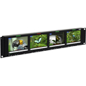 Wohler RM-2443WS-3G Quad 4.3 Inch 16:9 Widescreen LCD Video Monitor - 3G/HD/SD-SDI/Composite/Embedded Audio - 2RU