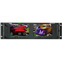 Photo of Wohler RM-3270W-3G2 Dual 7.0 Inch Widescreen LCD Video Monitor Dual Input 3G/HD/SD-SDI Composite and HDMI In/OUT 3RU