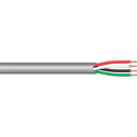 Photo of West Penn 25242B 4 Conductor 20AWG Unshielded Plenum CMP Communication & Control Cable - 1000 Foot - Gray