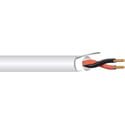 West Penn 25291B 1 Pair 22G Stranded Shielded Plenum Communication Cable - White - 1000 Foot