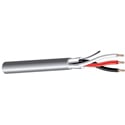 West Penn 25301B CMP 3 Conductor 22 AWG Stranded Bare Copper Shielded Plenum Communication Cable - 1000 Foot - Gray