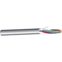 West Penn 253186B 6 Conductor 18 AWG Shielded Bare Copper Plenum Communication/Control Cable - Gray - 1000 Foot