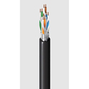 Photo of West Penn 254236F 4-Pair 23 AWG F/UTP Category 6+ 350 MHz CMP Shielded Flexible Plenum Cable - Black - 1000 Foot