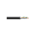 West Penn 4236F 4-Pair 23 AWG F/UTP Shielded Category 6+ 350 MHz CMP Cable - Black - 1000 Foot