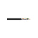 West Penn 4236F 4-Pair 23 AWG F/UTP Shielded Category 6+ 350 MHz CMP Cable - Black - 1000 Foot