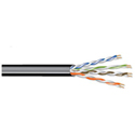 West Penn 4245OSPBK CAT5e Outdoor/UV & Water Resitant UTP Cable - 24/2 Solid BC - 1000 Feet - Black