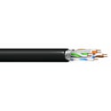 West Penn 4346A 4-Pair 23AWG CAT6A UTP CMR/CMR-LP Cable - Black - 1000 Foot - Unshielded