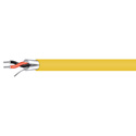 Photo of West Penn 454 1P 22G Stranded Shielded Miniature Line Level Audio Cable - Yellow - 1000 Foot