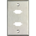 Photo of My Custom Shop 1-Gang Wall Plate w/ 2 D-Sub HDMI-FF-CM cutouts
