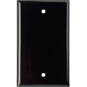 My Custom Shop WP1-PLAS/BLACK 1-Gang Blank Black Lexan Wall Plate