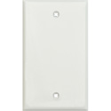 Photo of My Custom Shop WP1-PLAS/WHITE 1-Gang Blank White Lexan Wall Plate
