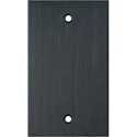 Photo of My Custom Shop WP1A-B 1-Gang Blank Black Anodized Aluminum Wall Plate with Hardware