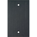 Photo of My Custom Shop 1-Gang Blank Black Anodized Aluminum Wall Plate with Hardware