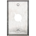 Photo of My Custom Shop WP1X1 1-Gang 1-Punch Stainless Steel Wall Plate D Series Style Cutouts