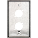 Photo of My Custom Shop 1-Gang 2-Punch Stainless Steel Wall Plate