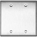 My Custom Shop 2-Gang Blank Stainless Steel Wall Plate