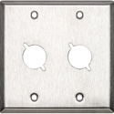 Photo of My Custom Shop WP2X2 2-Gang 2-Punch Stainless Steel Wall Plate