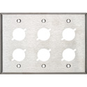 Photo of My Custom Shop 3-Gang 6-Punch Stainless Steel Wall Plate