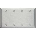 Photo of My Custom Shop Blank 4-Gang Stainless Steel Wall Plate