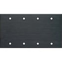 Photo of My Custom Shop WP4A-B Blank 4-Gang Black Anodized Wall Plate with Hardware
