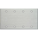 Photo of My Custom Shop WP4A Blank 4-Gang Clear Anodized Wall Plate with Hardware