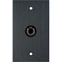 Photo of My Custom Shop WPBA-1132 1-Gang Black Anodized Wall Plate w/ 1 -4 Pin S-Video w/Solder Points