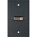 Photo of My Custom Shop WPBA-1185 1-Gang Black Anodized Wall Plate w/ 1 DVI Feed-Thru