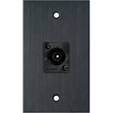 Photo of My Custom Shop WPBA-1209 1-Gang Black Anodized Wall Plate w/ 1 Toslink connector