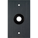 Photo of My Custom Shop WPBA-12GROM 1-Gang Black Anodized Wall Plate w/ One 1/2 inch Grommet