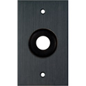 Photo of My Custom Shop WPBA-34GROM 1-Gang Black Anodized Wall Plate w/ One 3/4 inch Grommet