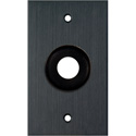 Photo of My Custom Shop 1-Gang Black Anodized Wall Plate w/ One 3/4 inch Grommet