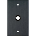 Photo of My Custom Shop WPBA-38GROM 1-Gang Black Anodized Wall Plate w/ One 3/8 inch Grommet