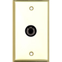 Photo of My Custom Shop 1-Gang Brass Wall Plate w/ 1 S-Video 4-Pin Barrel