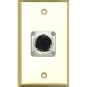 Photo of My Custom Shop WPBR-1135 1-Gang Brass Wall Plate w/ EIAJ 26-Pin Female Connector