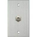 Photo of My Custom Shop WPCA-1107 1-Gang Clear Anodized Wall Plate w/1 Coax F Connector Feed-Thru