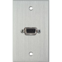 Photo of My Custom Shop WPCA-1140 1-Gang Clear Anodized Wall Plate w/ One 9-Pin D-Sub Rear Solder Connector