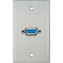 Photo of My Custom Shop WPCA-1142 1-Gang Clear Anodized Wall Plate w/ One 9-Pin D-Sub Barrel