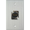 Photo of My Custom Shop WPCA-1199 1-Gang Clear Anodized Wall Plate with (1) HDMI 2.0 Feedthru
