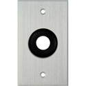 Photo of My Custom Shop 1-Gang Clear Anodized Wall Plate w/ One 3/4 inch Grommet