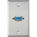 Photo of My Custom Shop 1-Gang Stainless Steel Wall Plate w/ One 9-Pin F-F
